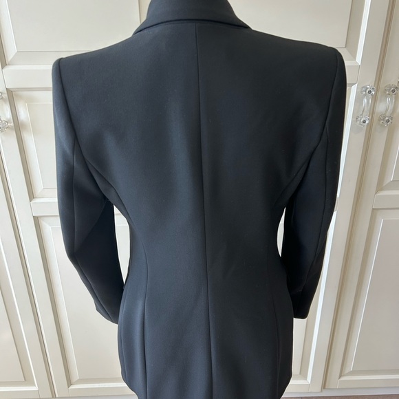 Zara Chic Black Double-Breasted Blazer with Rhinestone Buttons Size S NWT - Picture 7 of 11